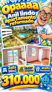 Apartamento com 2 Quartos à venda, 50m² no Anil, Rio de Janeiro