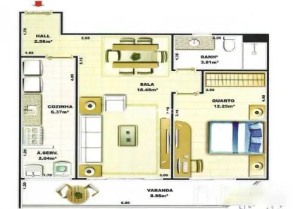 Apartamento com 1 Quarto à venda, 60m² no Várzea, Teresópolis