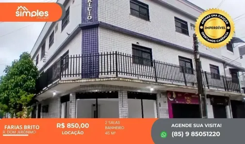 Ponto Comercial para alugar, 45m² no Farias Brito, Fortaleza