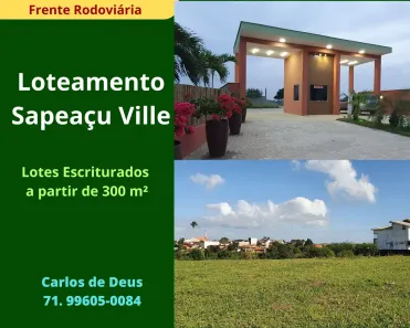 Lote/Terreno à venda, 300m² no , Sapeaçu