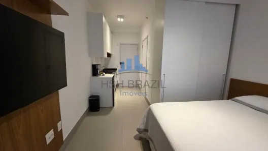Apartamento com 1 Quarto para alugar, 27m² no Santo Amaro, São Paulo