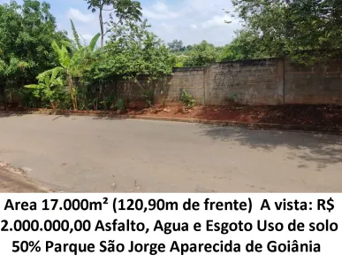 Lote/Terreno à venda, 17000m² no Vila São Jorge, Aparecida de Goiânia