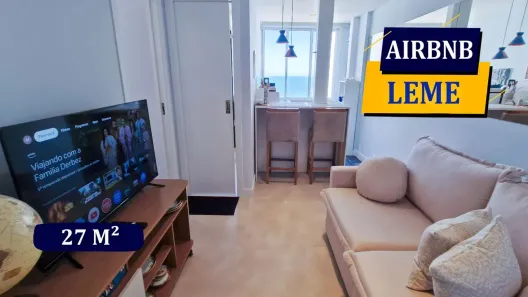 Apartamento com 1 Quarto para alugar, 27m² no Leme, Rio de Janeiro