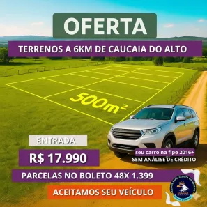 Lote/Terreno à venda, 500m² no Centro (Caucaia do Alto), Cotia