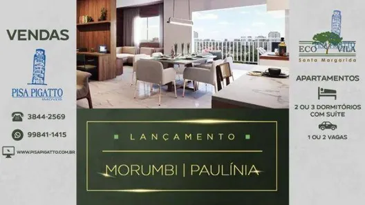 Apartamento com 2 Quartos à venda, 74m² no Morumbi, Paulínia