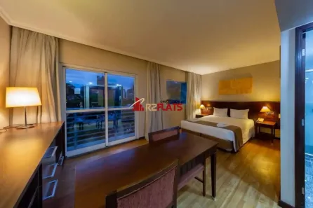 Flat com 1 Quarto para alugar, 32m² no Chácara Santo Antônio (Zona Sul), São Paulo