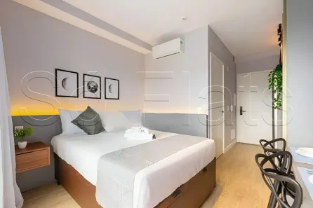 Apartamento com 1 Quarto para alugar, 21m² no Jardim das Acácias, São Paulo