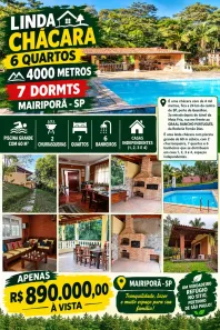 Fazenda/Sítio com 7 Quartos à venda, 250m² no Rancho Grande, Mairiporã