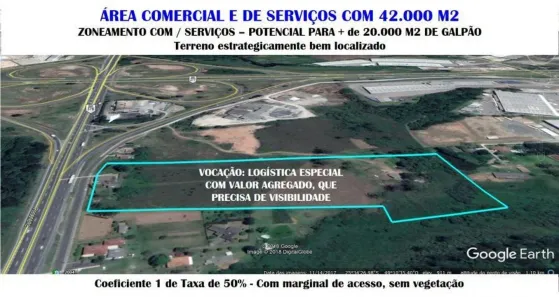 Lote/Terreno à venda, 42000m² no Barro Preto, São José dos Pinhais