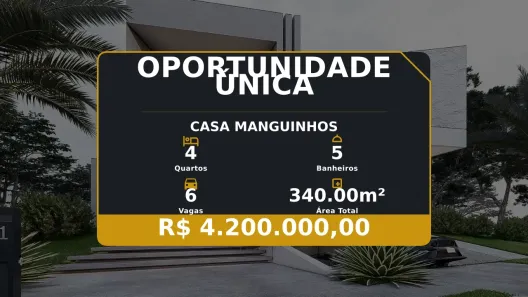 Casa com 4 Quartos à venda, 340m² no Manguinhos, Serra