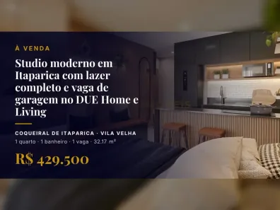 Apartamento com 1 Quarto à venda, 32m² no Coqueiral de Itaparica, Vila Velha