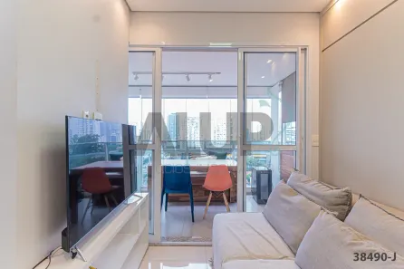 Apartamento com 1 Quarto para alugar, 37m² no Cidade Monções, São Paulo