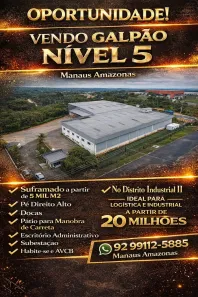 Galpão/Depósito/Armazém à venda, 5000m² no Distrito Industrial I, Manaus