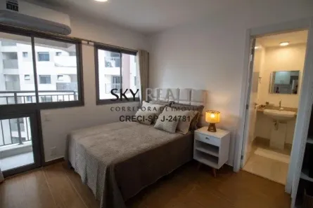 Apartamento com 1 Quarto para alugar, 23m² no Santo Amaro, São Paulo