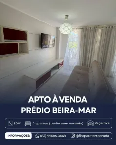 Apartamento com 2 Quartos à venda, 50m² no Cabo Branco, João Pessoa