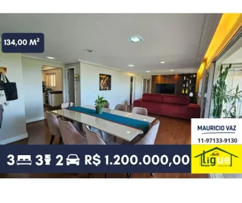 Apartamento com 3 Quartos à venda, 134m² no Jardim Olympia, São Paulo