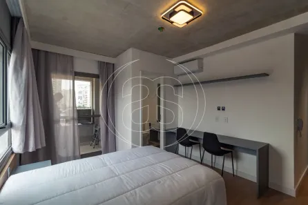 Apartamento com 1 Quarto para alugar, 25m² no Indianópolis, São Paulo