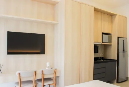 Apartamento com 1 Quarto para alugar, 25m² no Jardim das Acácias, São Paulo