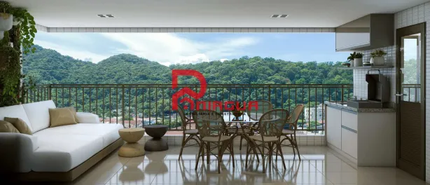 Apartamento com 3 Quartos à venda, 106m² no Canto do Forte, Praia Grande