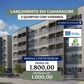 Apartamento com 2 Quartos à venda, 36m² no Estação Nova, Camaragibe