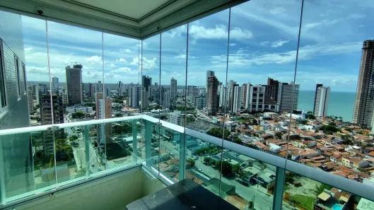 Apartamento com 3 Quartos para alugar, 98m² no Petrópolis, Natal