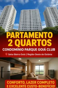Apartamento com 2 Quartos à venda, 56m² no Parque Goiá Condomínio Clube, Goiânia