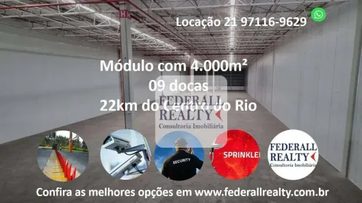Galpão/Depósito/Armazém para alugar, 4000m² no Parque Duque, Duque de Caxias