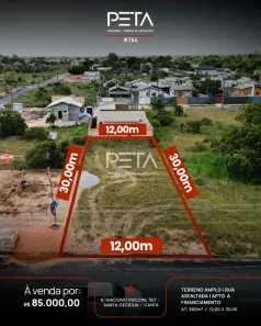 Lote/Terreno à venda, 360m² no Santa Cecília, Cantá