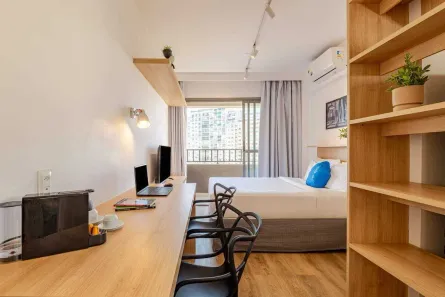 Apartamento com 1 Quarto para alugar, 26m² no Consolação, São Paulo