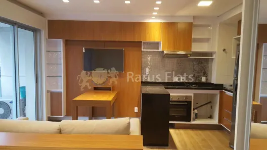 Flat com 1 Quarto para alugar, 50m² no Santo Amaro, São Paulo
