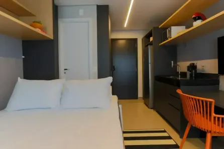Apartamento com 1 Quarto para alugar, 22m² no Pinheiros, São Paulo
