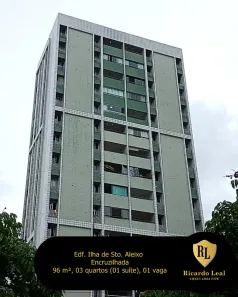 Apartamento com 3 Quartos à venda, 96m² no Encruzilhada, Recife