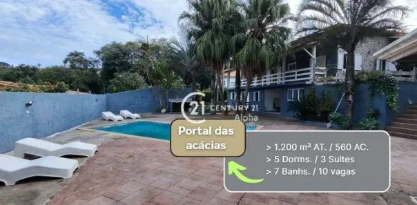 Casa de Condomínio com 5 Quartos à venda, 560m² no Portal das Acácias, Santana de Parnaíba