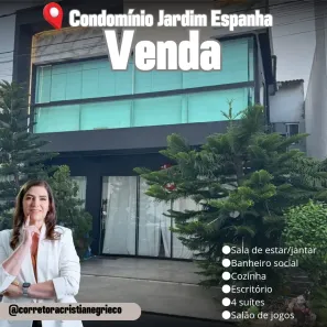 Casa de Condomínio com 4 Quartos à venda, 250m² no Parque Verde, Belém
