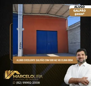 Galpão/Depósito/Armazém para alugar, 500m² no Santos Dumont, Maceió