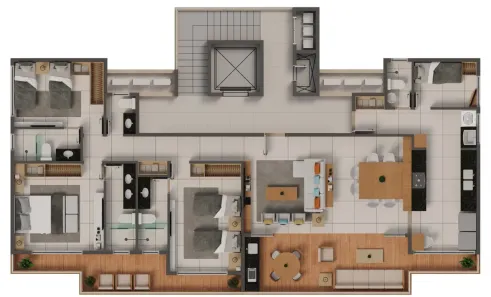 Apartamento com 3 Quartos à venda, 75m² no Porto das Dunas, Aquiraz