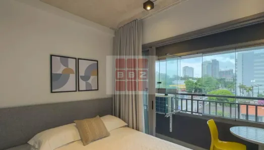 Flat com 1 Quarto para alugar, 22m² no Santo Amaro, São Paulo
