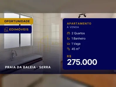 Apartamento com 2 Quartos à venda, 45m² no Praia da Baleia, Serra