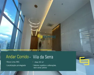 Sala Comercial para alugar, 50m² no Vila da Serra, Nova Lima