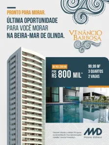 Apartamento com 3 Quartos à venda, 99m² no Casa Caiada, Olinda