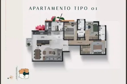 Apartamento com 3 Quartos à venda, 110m² no Sion, Belo Horizonte