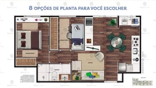 Apartamento com 2 Quartos à venda, 43m² no Centro, Diadema