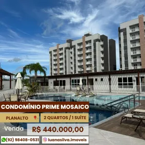 Apartamento com 2 Quartos à venda, 52m² no Planalto, Manaus