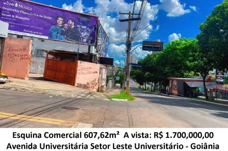 Lote/Terreno à venda, 607m² no Setor Leste Universitário, Goiânia