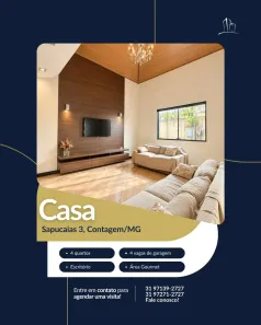Casa com 4 Quartos à venda, 300m² no Sapucaias III, Contagem