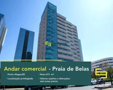 Imóvel Comercial para alugar, 673m² no Praia de Belas, Porto Alegre
