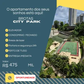 Apartamento com 3 Quartos à venda, 70m² no Brotas, Salvador