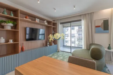 Flat com 1 Quarto para alugar, 38m² no Jardim Paulista, São Paulo