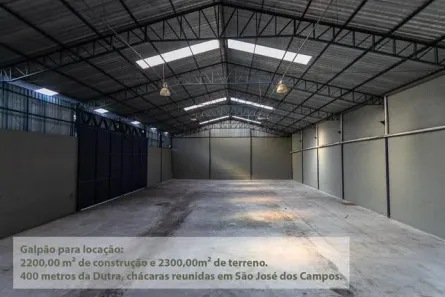 Galpão/Depósito/Armazém à venda, 2200m² no Chácaras Reunidas, São José dos Campos