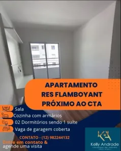 Apartamento com 2 Quartos para alugar, 60m² no Parque Residencial Flamboyant, São José dos Campos